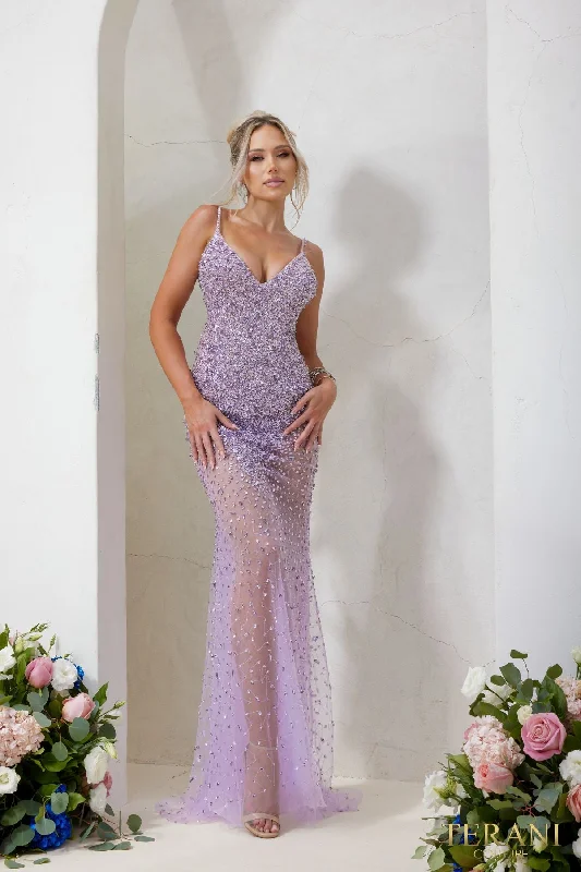 Terani Couture 241P2071 Bodycon Long Prom Dress