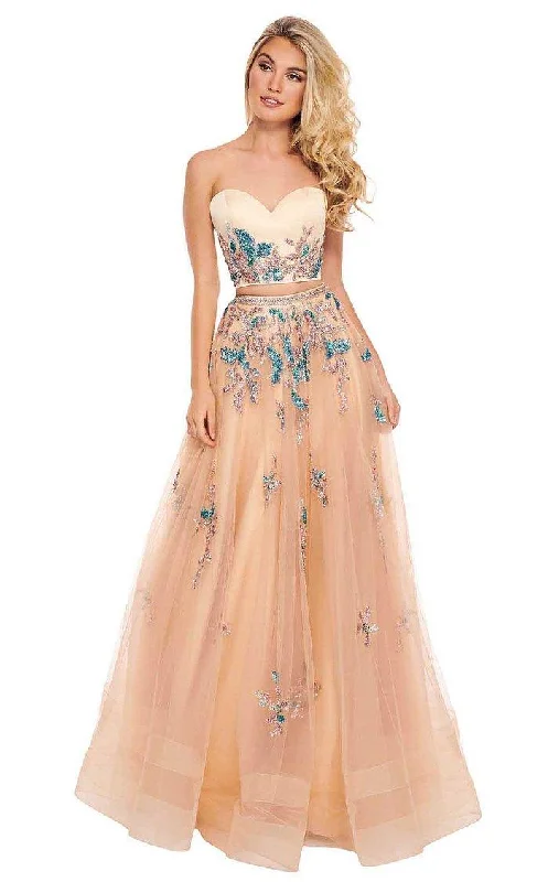 Rachel Allan Prom Two Piece Long Ball Gown 6428