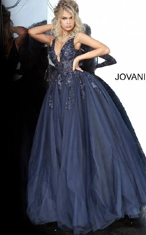 Jovani 55634 Prom Long Sleeveless Ball Gown