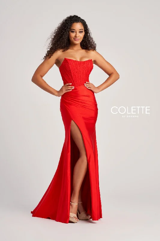 Colette CL5158 Long Formal Fitted Prom Dress