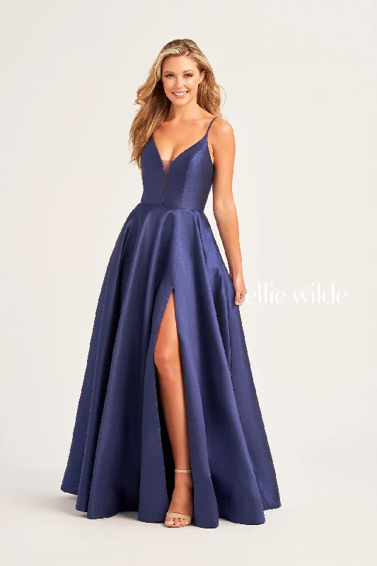 Ellie Wilde EW35232 Prom Long Formal Slit Pocket Ball Gown