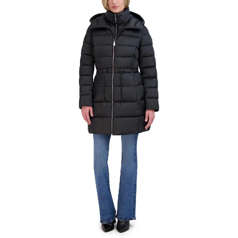 Womens Quilted Hooded Puffer Jacket