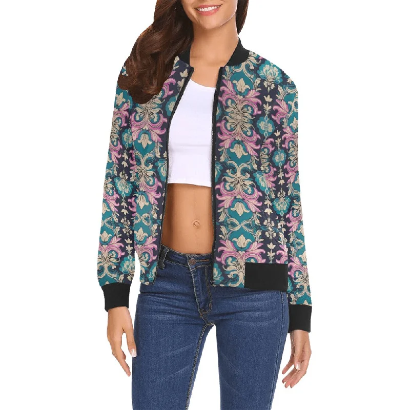 All Over Print Bomber Jacket for Women ( H19)