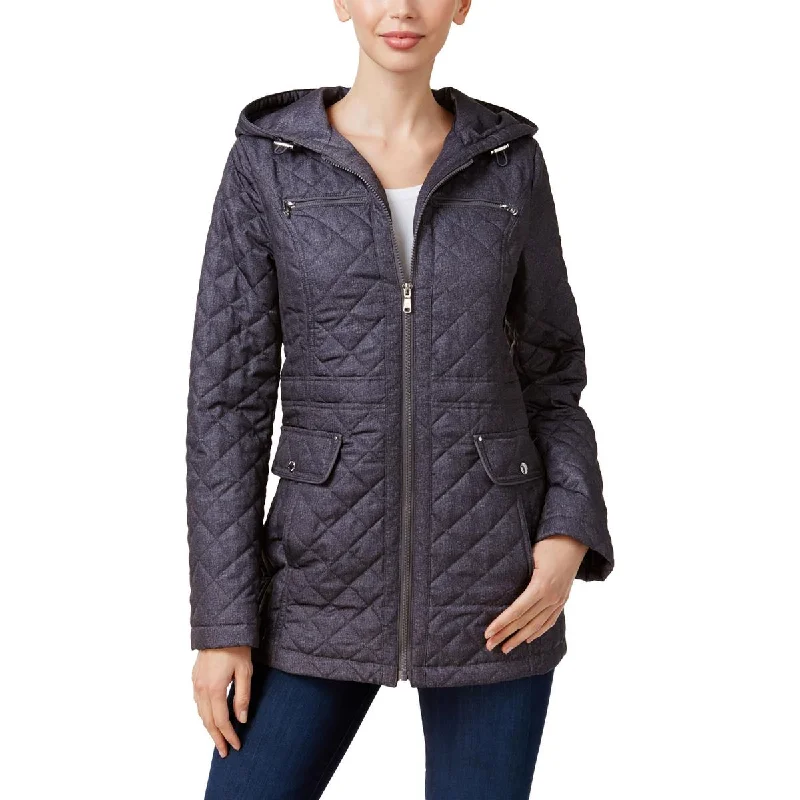 Womens Hooded Short Quilted Coat