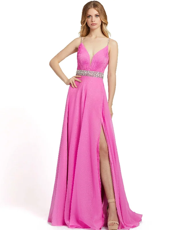 Mac Duggal 48896 Prom Spaghetti Strap Long Dress