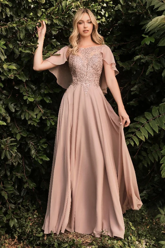 Mocha 10 Cinderella Divine HT101 Flowy Formal Long Dress Sale