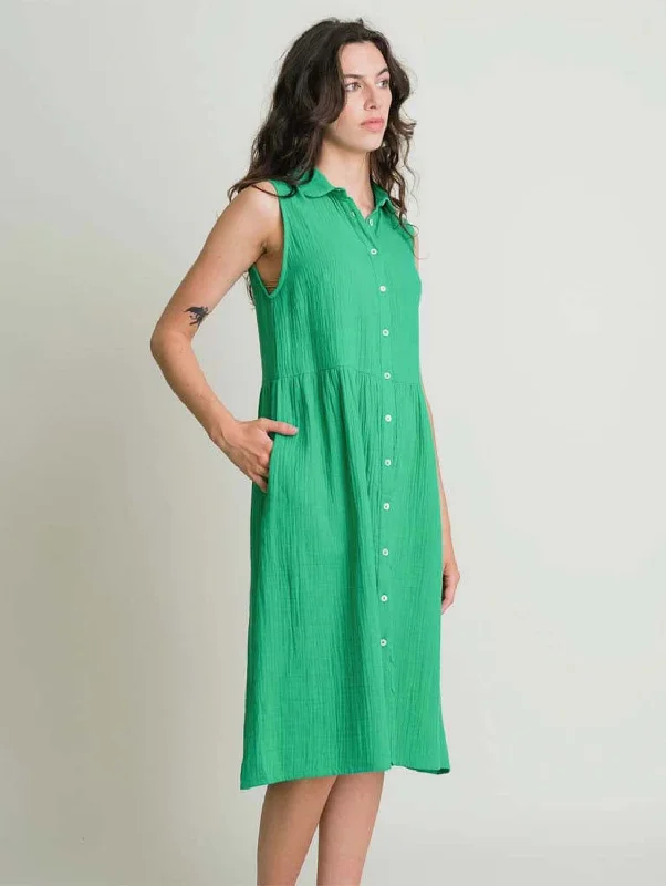 Matilda Cotton Midi Dress | Mint