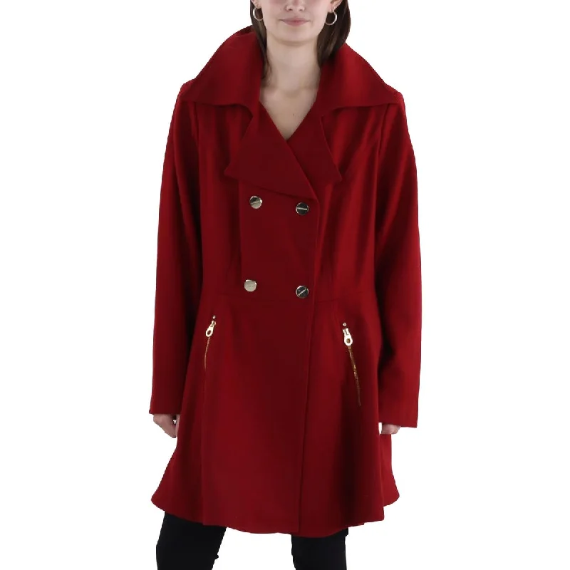 Womens Wool Blend Lightweight Wool Coat