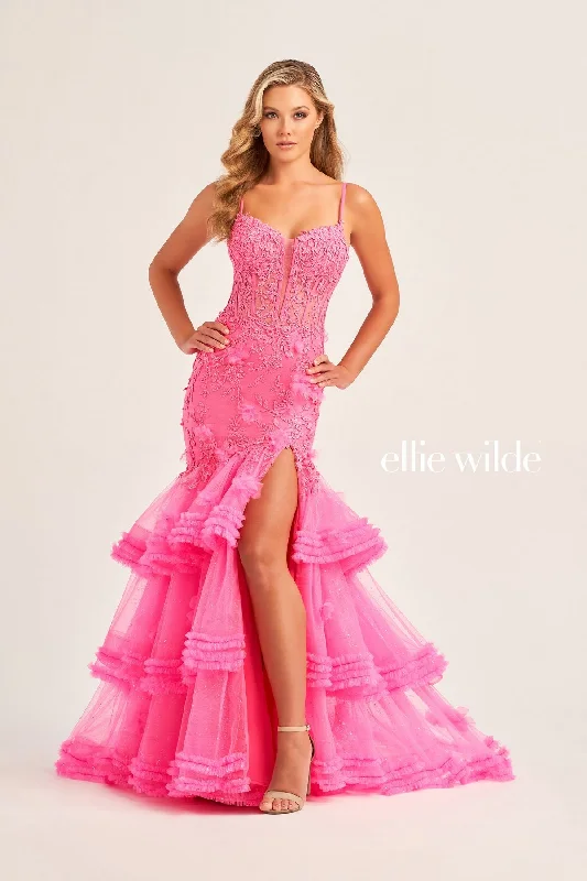 Ellie Wilde EW35050 Prom Long Mermaid Glitter Formal Dress