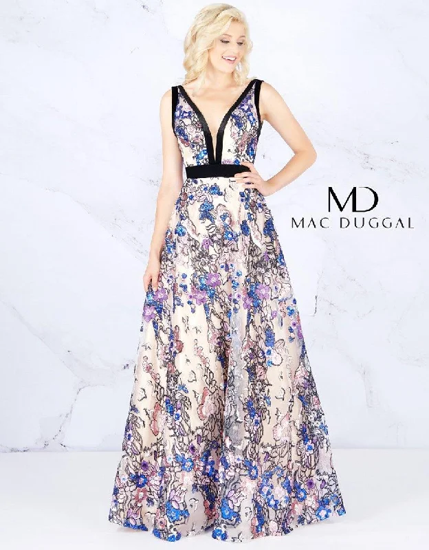 Mac Duggal 40898 Long Formal Sleeveless Prom Dress