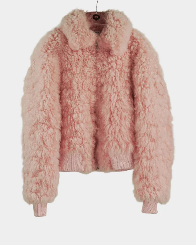 Cropped Shearling Jacket