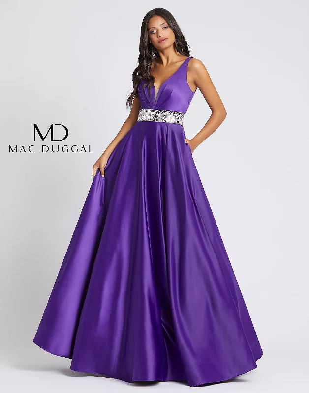 Mac Duggal 48879 Long Prom Sleeveless Ballgown