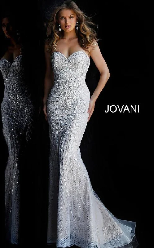 Jovani 45566 Strapless Long Wedding Dress