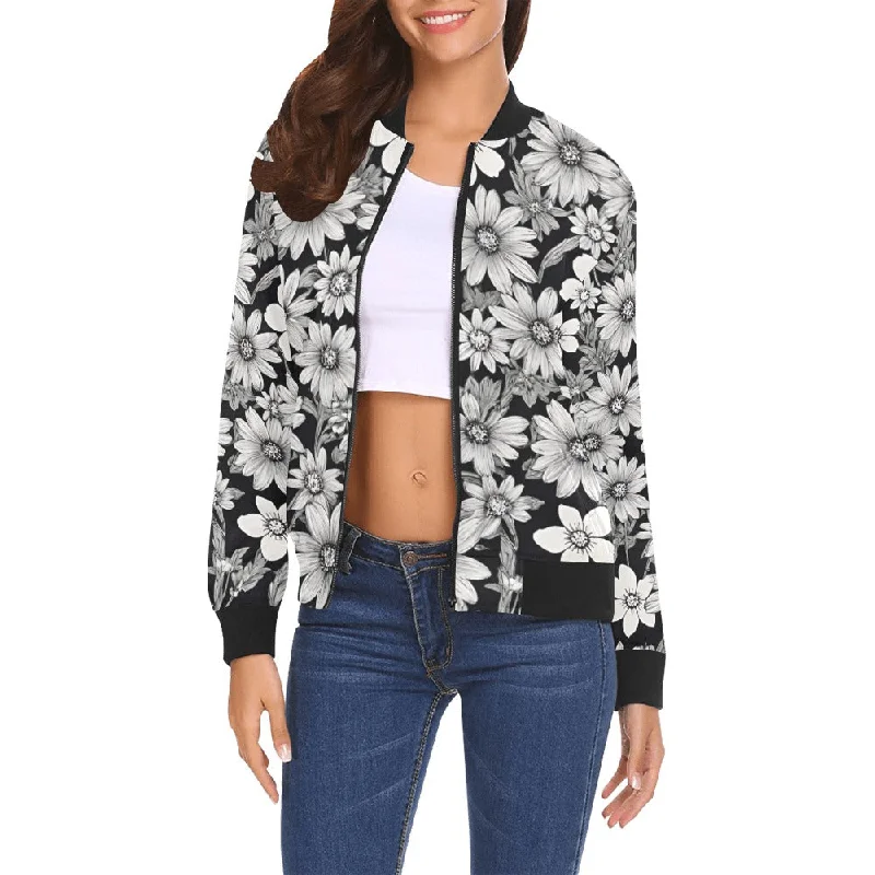 All Over Print Bomber Jacket for Women ( H19)