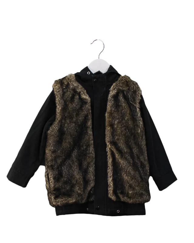 A for Apple Faux Fur Jacket 4T