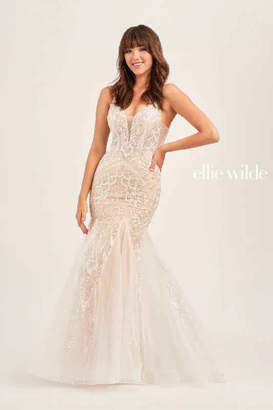 Ellie Wilde EW35077 Mermaid Prom Long Formal Gown