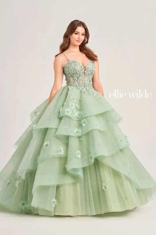 Ellie Wilde EW35206 Prom Long Beaded Ball Gown