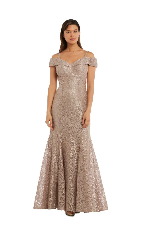 Champagne 12 R&M Richards 2047 Long Formal Dress Sale