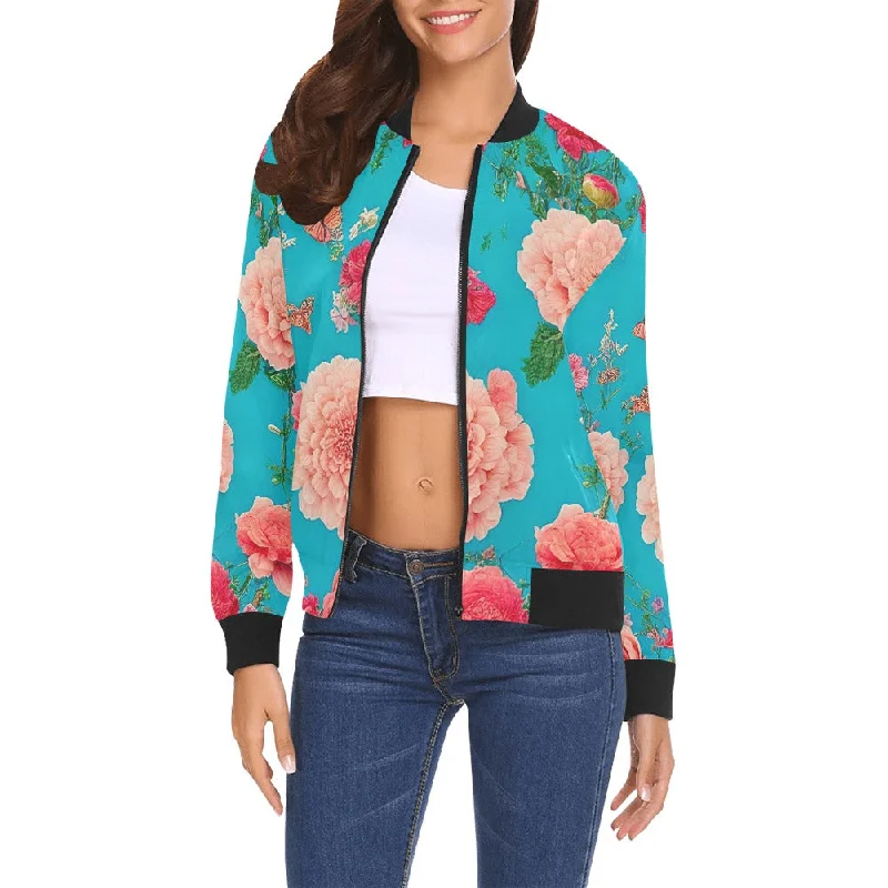 All Over Print Bomber Jacket for Women ( H19)