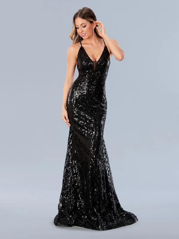 Stella Couture 24115 Sequin Formal Long Prom Dress