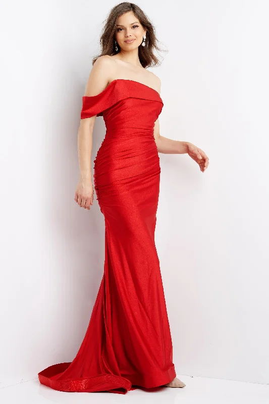 Jovani 07640 One Shoulder Prom Long Dress