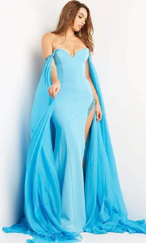 Jovani 07652 Off Shoulder Long Formal Dress