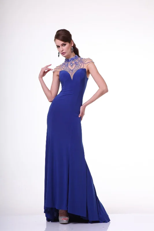 Cinderella Divine 8105 Long Beaded Formal Prom Dress