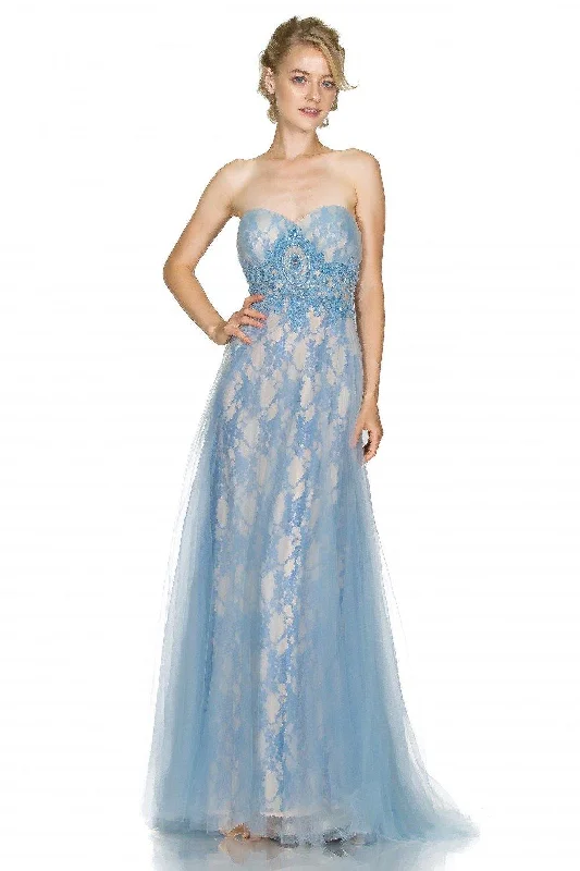 Cinderella Divine CD003 Prom Long Lace Dress