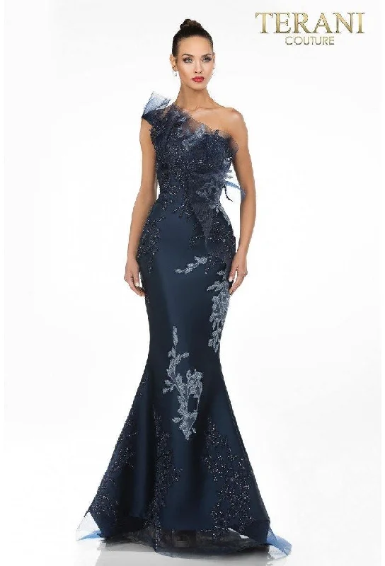 Navy 8 Terani Couture 1911E9095 Sexy Formal Long Prom Dress Sale