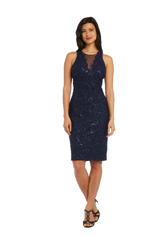 Nightway Short Petite Lace Cocktail Dress 21500P