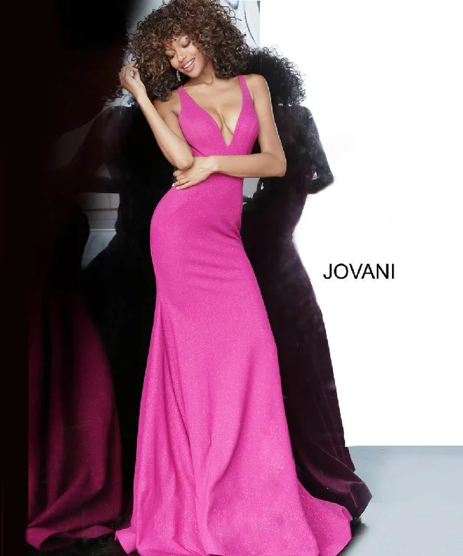 Jovani 00698 Prom Long Sleeveless Glitter Dress