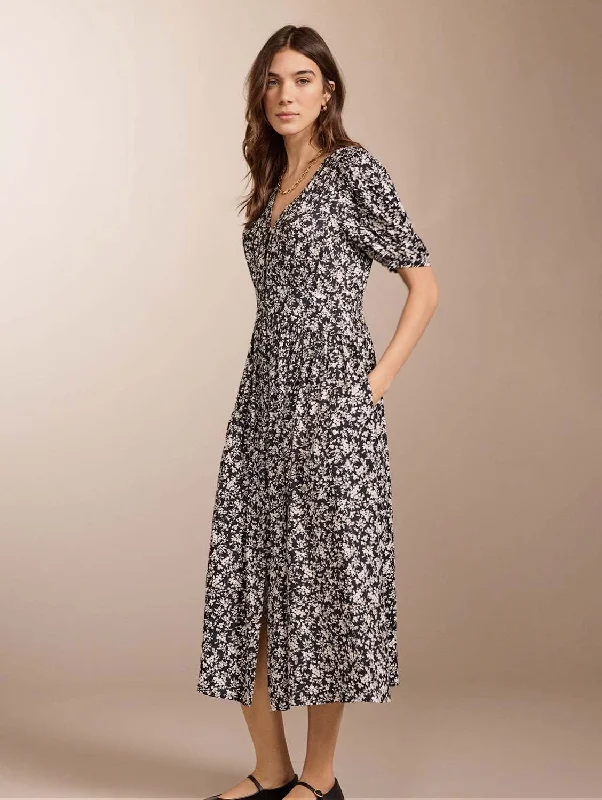 Holly LENZING™ ECOVERO™ Dress | Black Ditsy