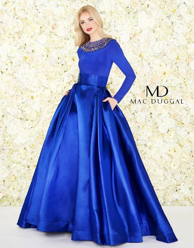 Mac Duggal Long Sleeve Prom Dress Sale