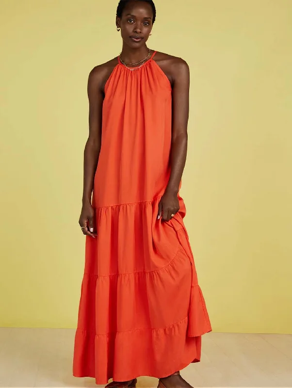 Everly TENCEL™ Maxi Dress | Tangerine