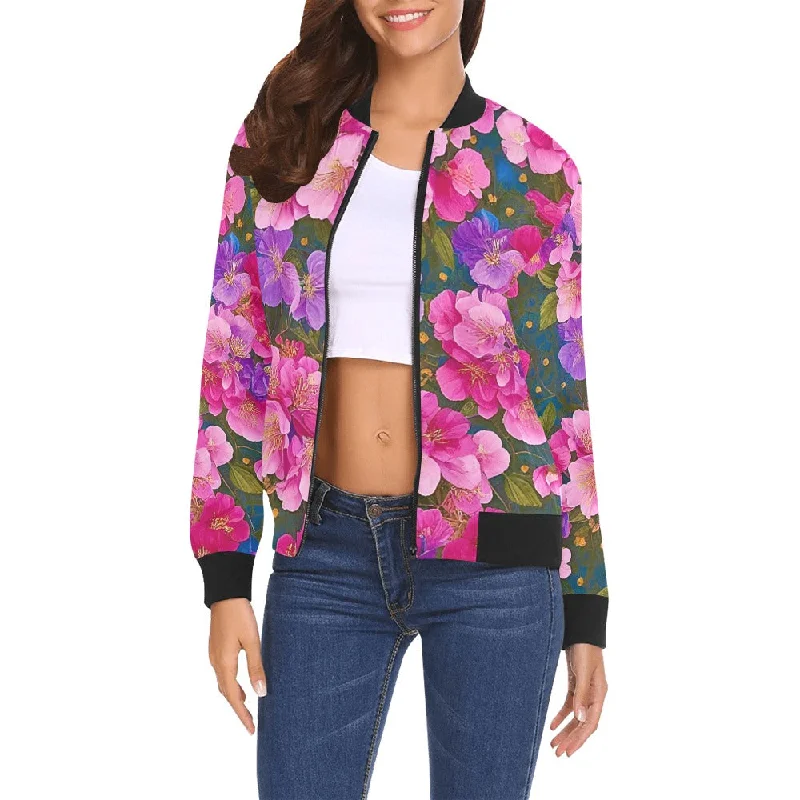 All Over Print Bomber Jacket for Women ( H19)