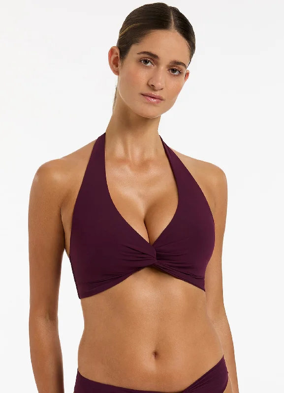 Jetset D-DD Twist Front Bikini Top - Port