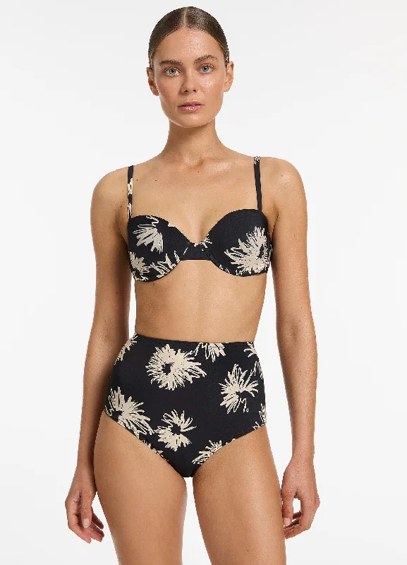 Zoa High Waist Bikini Bottom - Black