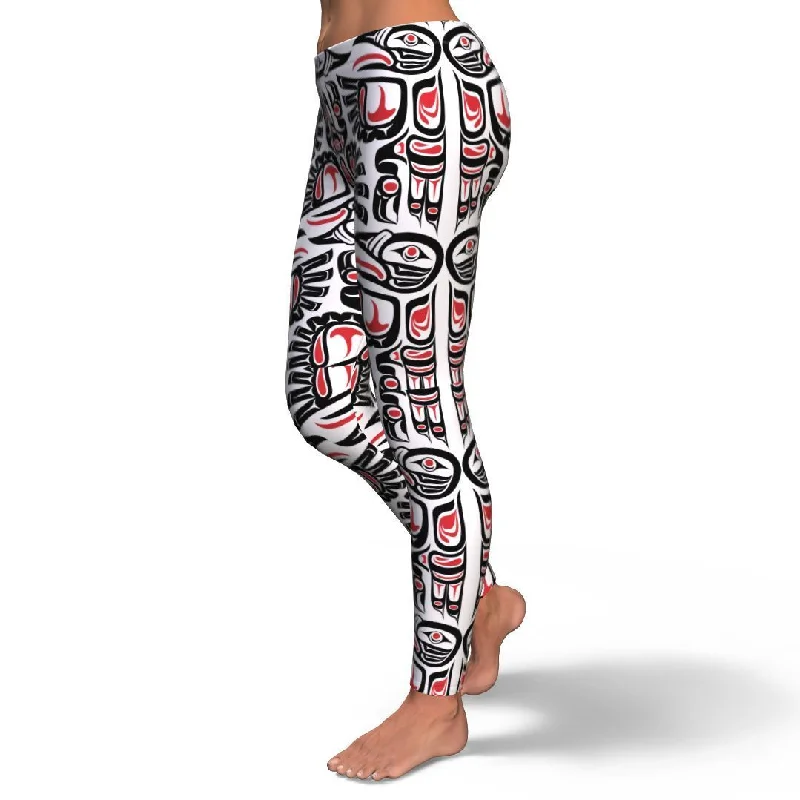 Aztec Tribal Native American Indians Navajo Print Pattern Women Leggings