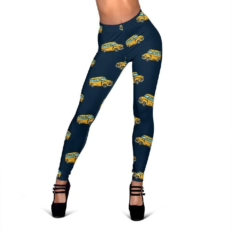 Bus School Print Pattern Women Leggings