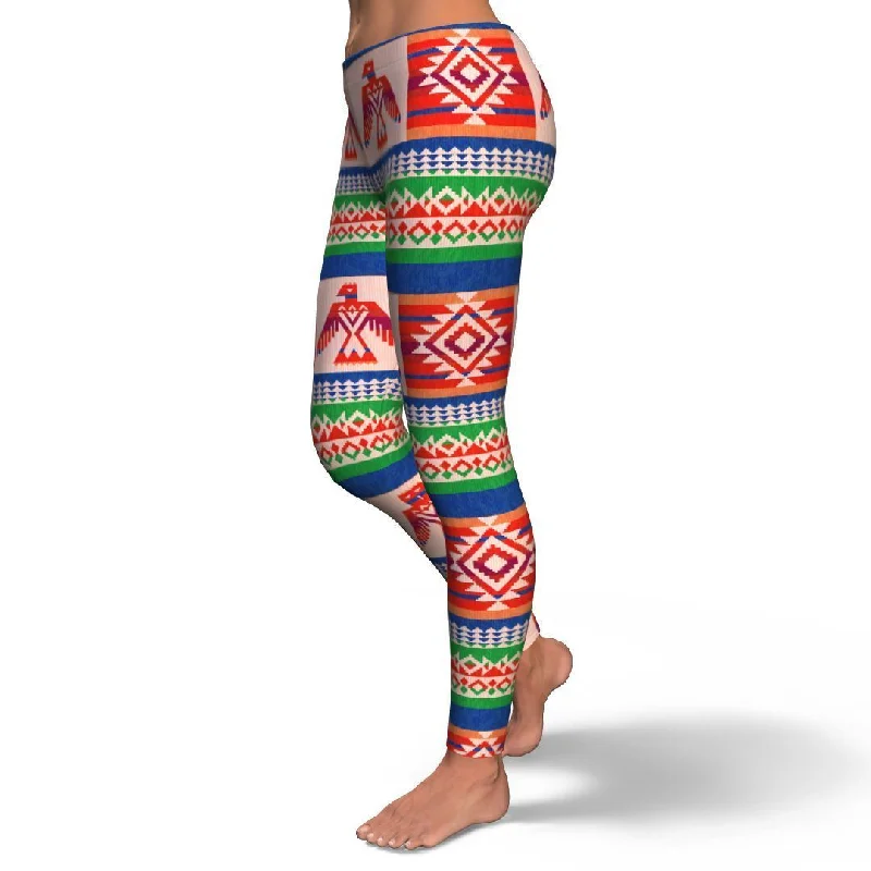 Navajo Aztec Tribal Native Indians American Print Pattern Women Leggings