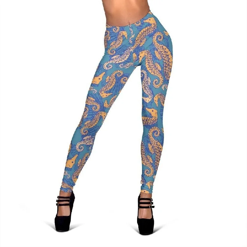 Pattern Print Seahorse Print Pattern Women Leggings