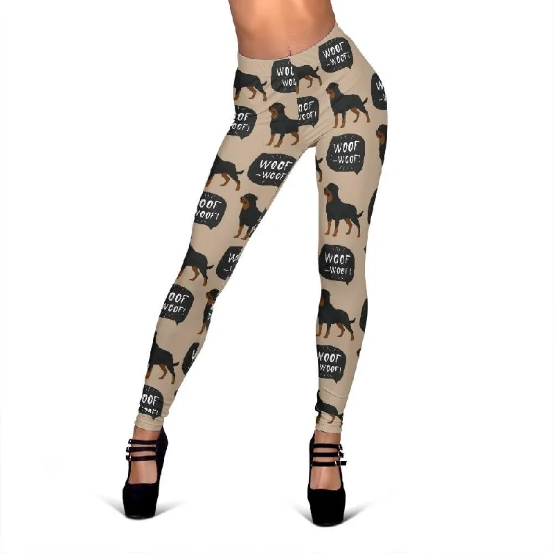 Rottweiler Dog Print Pattern Women Leggings