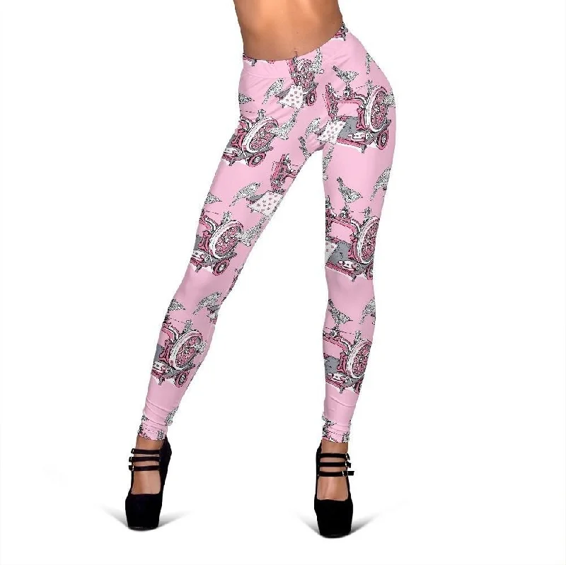 Sewing Machine Print Pattern Women Leggings