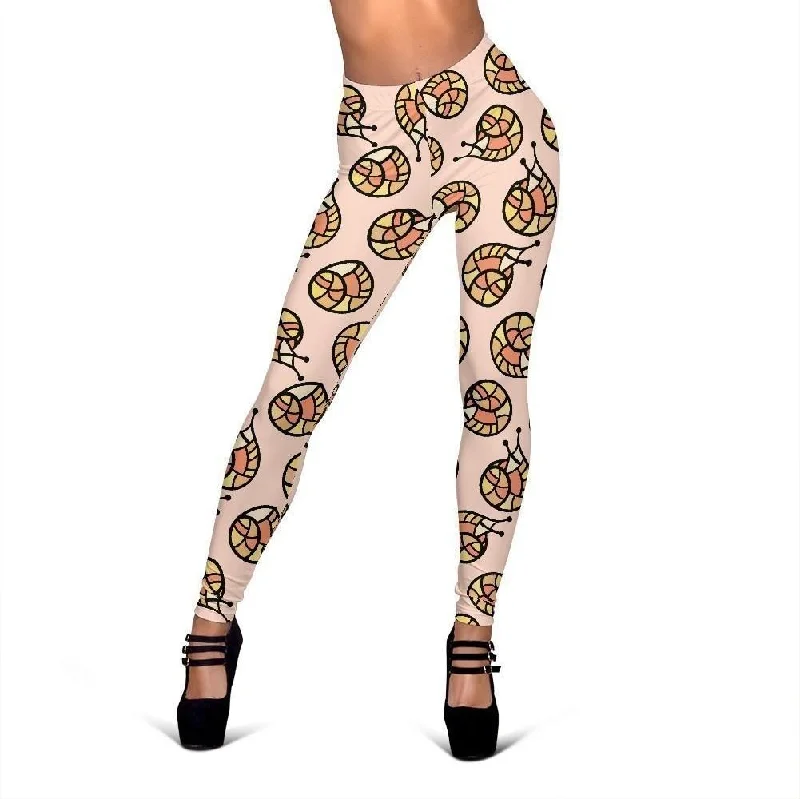 Snail Print Pattern Women Leggings