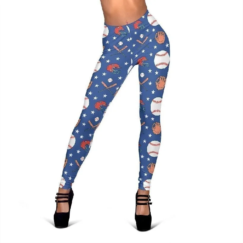 Softball Print Pattern Women Leggings