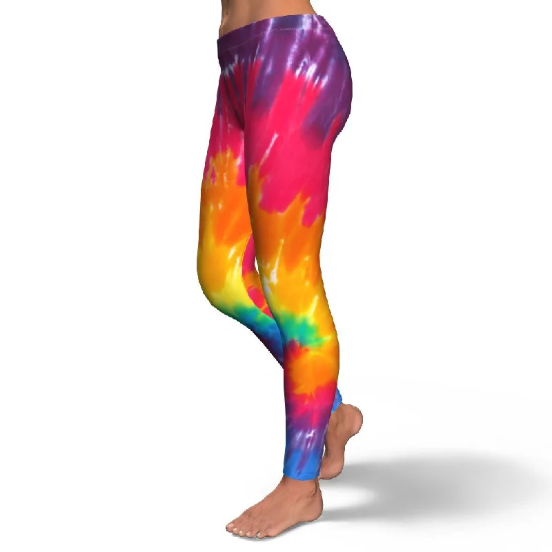 Tie Dye Pattern Print Pattern Women Leggings