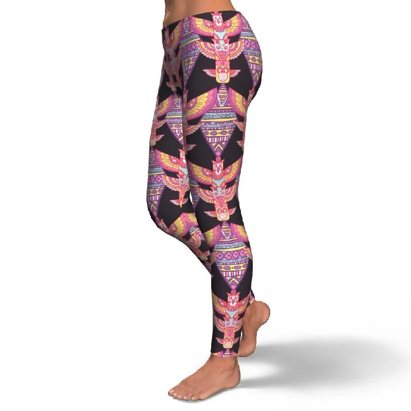 Tribal Aztec Native American Navajo Indians Print Pattern Women Leggings