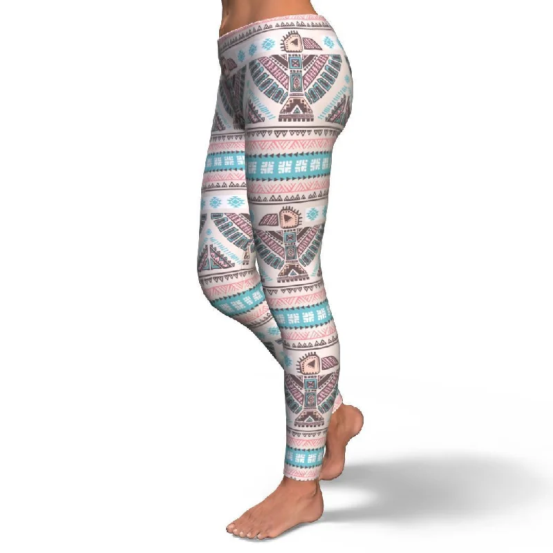 Tribal Native Indians American Aztec Navajo Print Pattern Women Leggings