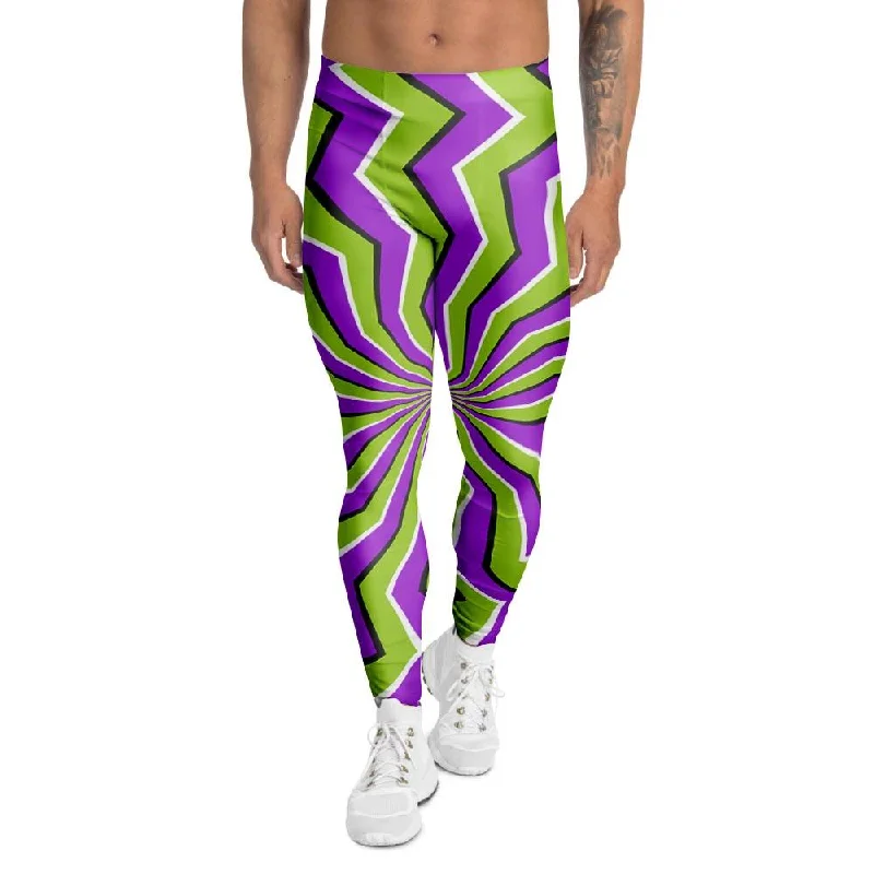 Zigzag Optical illusion Men's Leggings